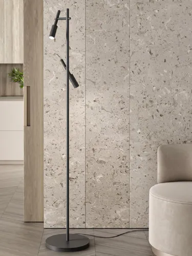 Lampada da terra Tubino in alluminio di Panzeri