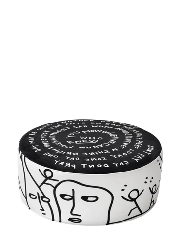 Pouf Eclipse Etching di Qeeboo