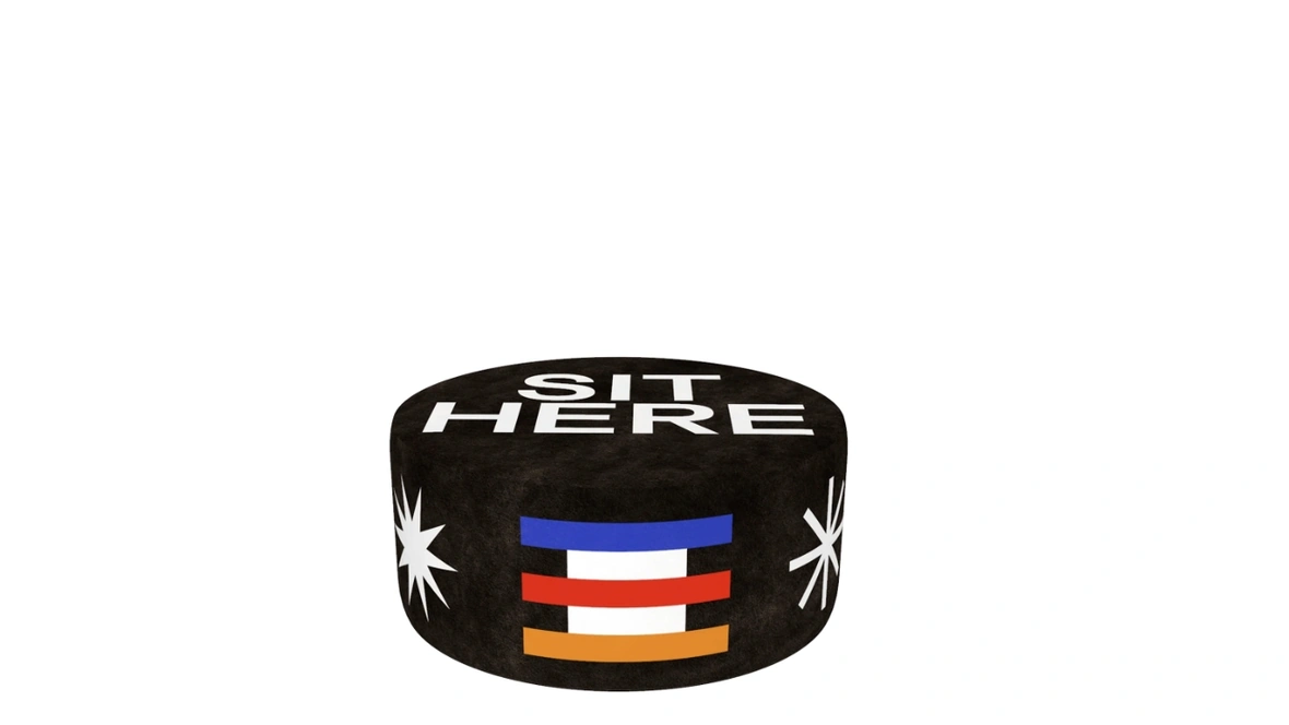 Pouf Sit Here L di Qeeboo