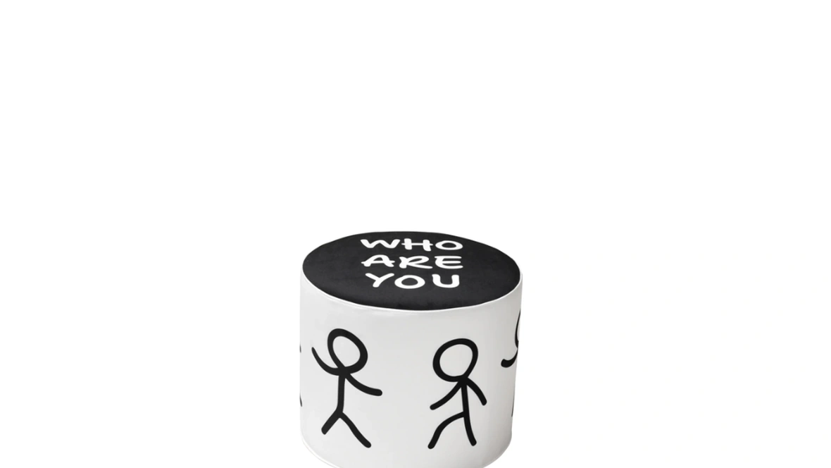 Pouf Who are You di Qeeboo