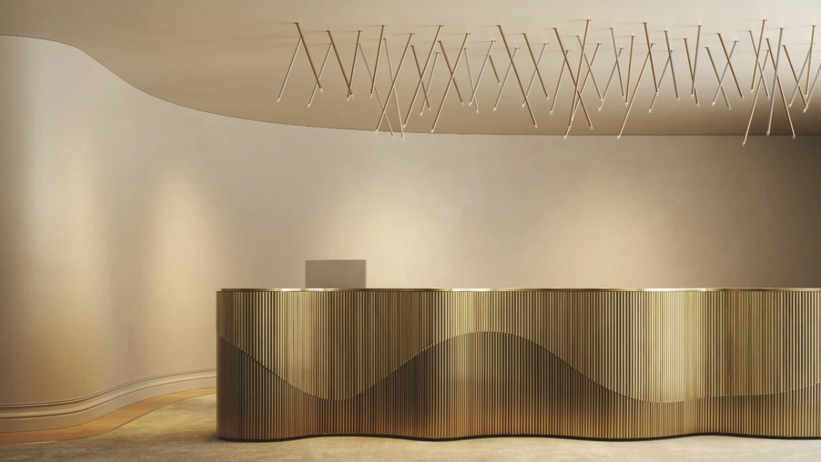 Lampada a soffitto A-Tube Nano Swing di Lodes