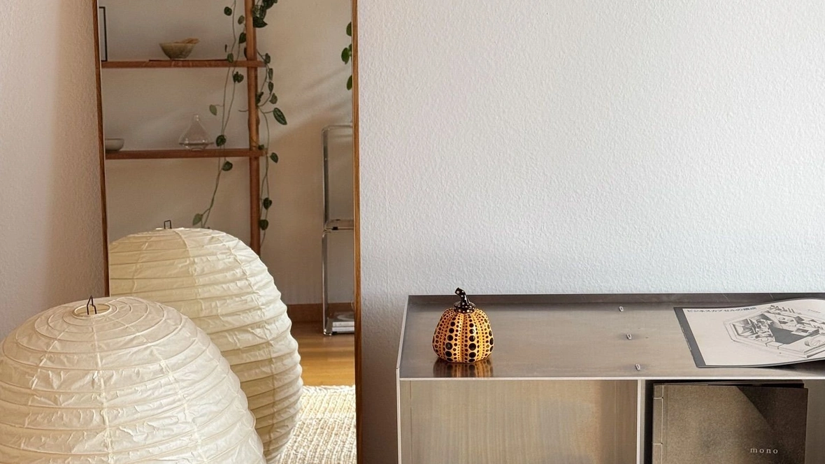 Lampada da terra realizzata in carta washi Akari 20N di Vitra