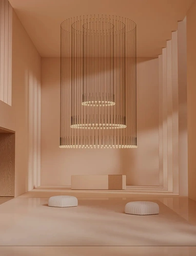 Lampada a sospensione Algorithm free di Vibia