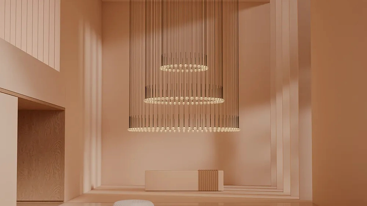 Lampada a sospensione Algorithm free di Vibia