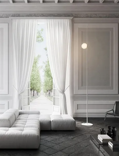 Lampada da terra in fibra di vetro Atmosphere di Karman