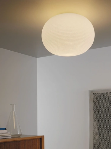 Lampada a soffitto Bianca di Fontana Arte