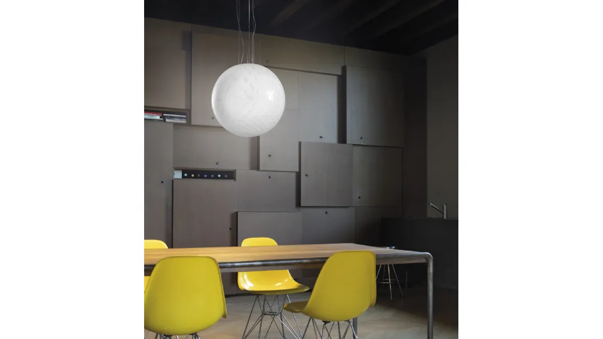 Lampada a sospensione Bolle in vetro di Vistosi