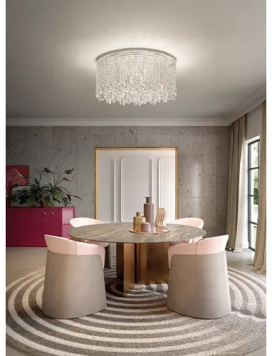 Lampada a soffitto Cristalle di Masiero