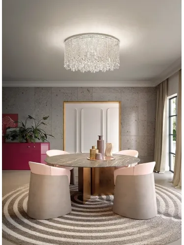 Lampada a soffitto Cristalle di Masiero