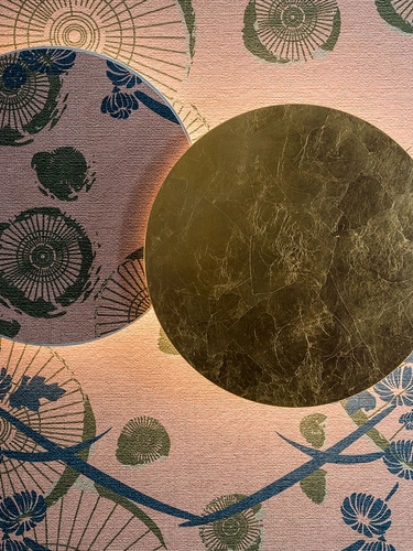 Lampada da parete Moonlight in alluminio e frontale in MDF in diverse finiture di Egoluce