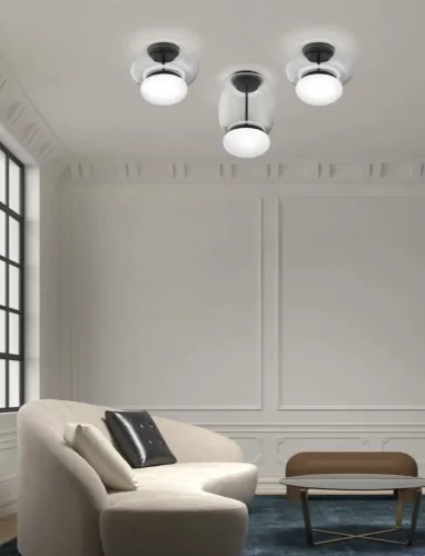 Lampada a soffitto in vetro Faro di Vistosi