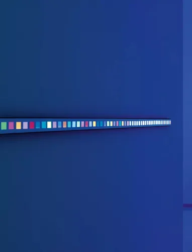 Lampada da parete Film in metallo e policarbonato a led colorati di Davide Groppi