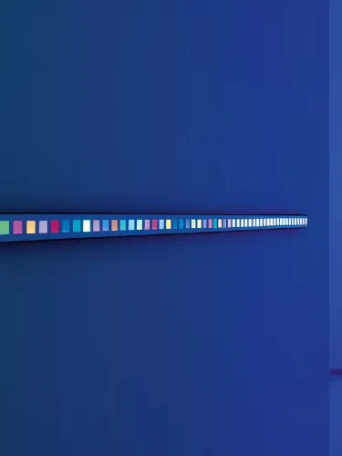 Lampada da parete Film in metallo e policarbonato a led colorati di Davide Groppi