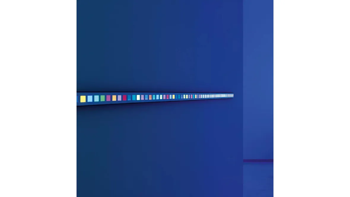 Lampada da parete Film in metallo e policarbonato a led colorati di Davide Groppi