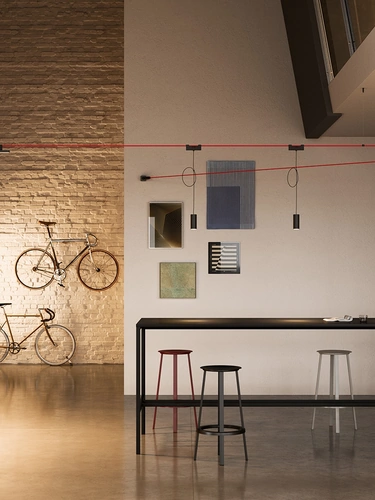 Lampada sistema Funivia di Artemide