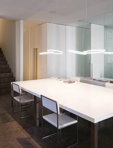 Lampada a sospensione Halo Circular di Vibia
