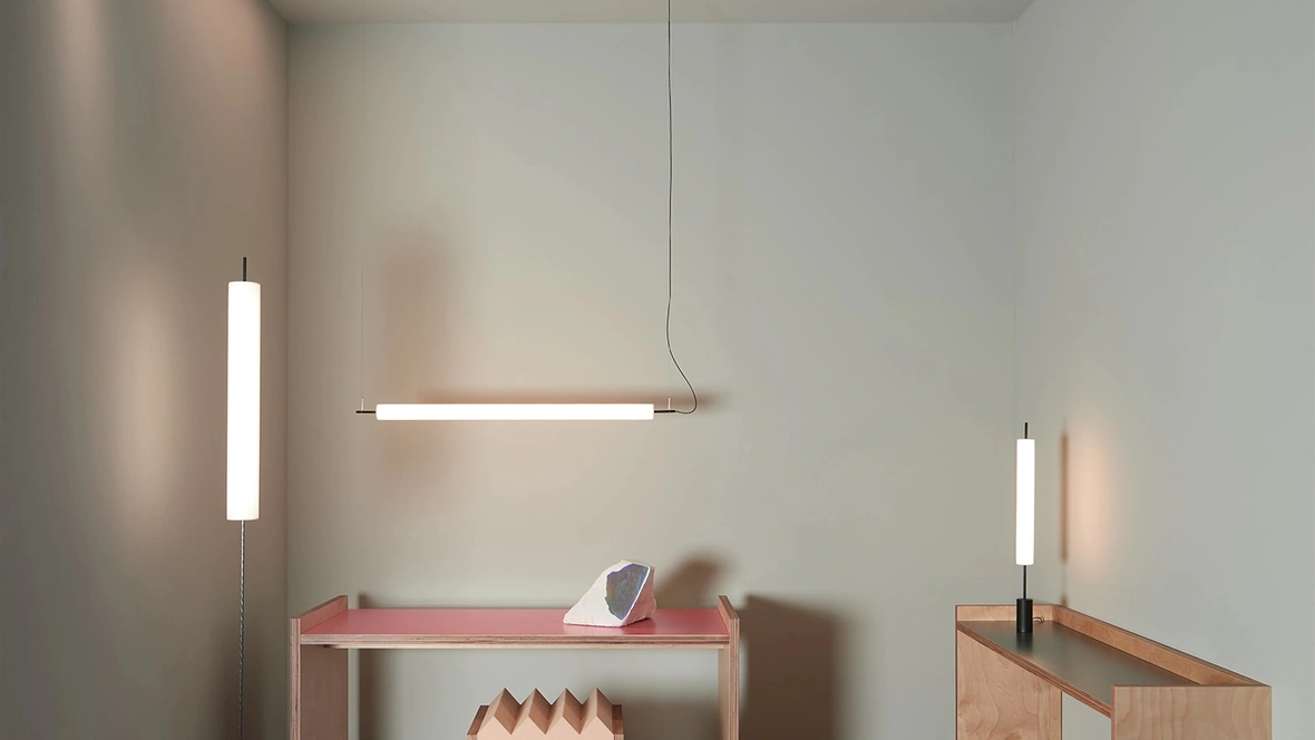 Lampada Hono da terra, a sospensione e da tavolo di Luceplan
