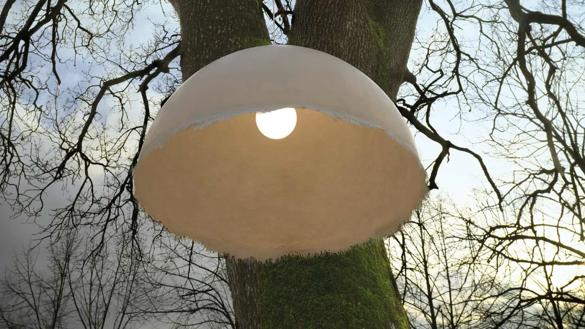 Lampada da esterno in vetroresina Plancton di Karman