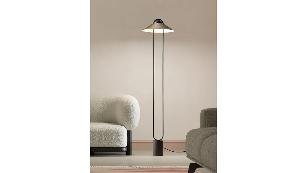 Lampada da terra Luppiter di Masiero