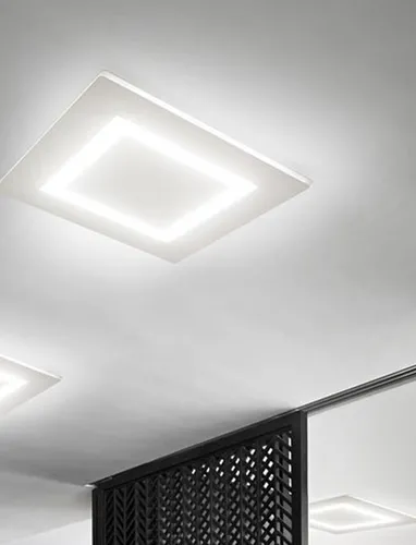 Lampada a soffitto Flat di Panzeri