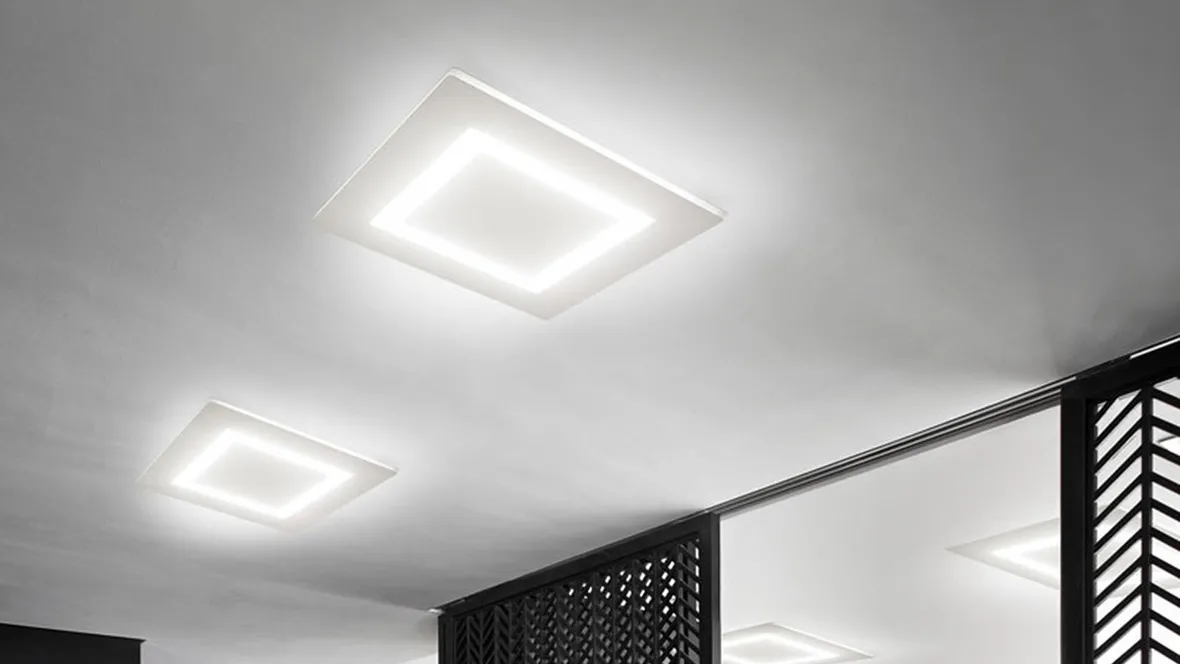 Lampada a soffitto Flat di Panzeri