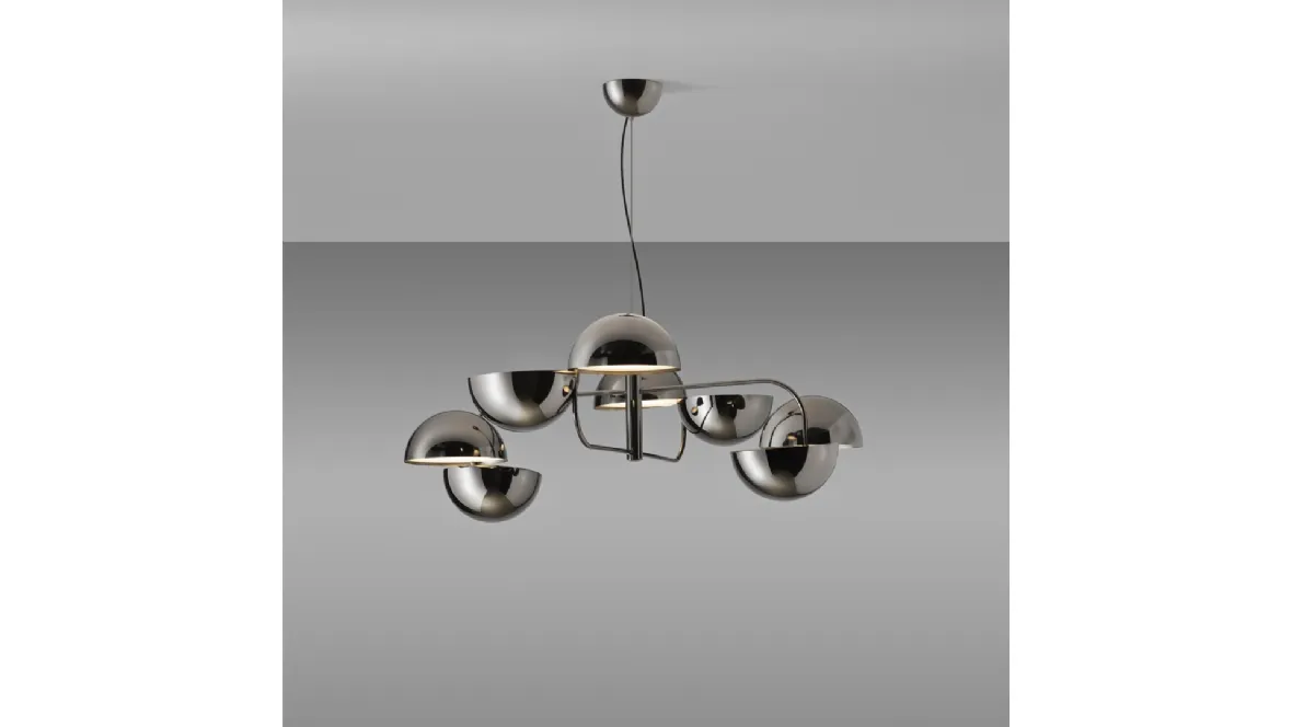 Lampada a sospensione con semisfere in metallo Elisabeth di Pentalight