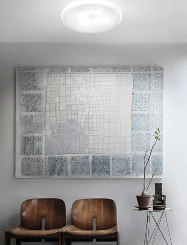 Lampada a soffitto in vetro Pod di Vistosi