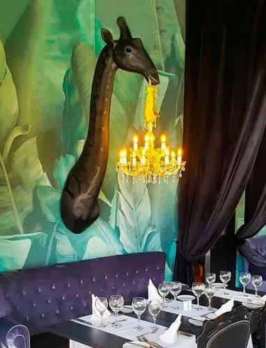 Lampada di design in fibra di vetro Giraffe In Love Wall di Qeeboo