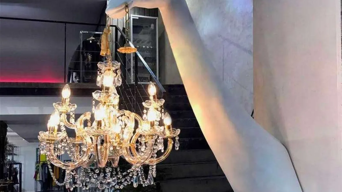 Lampada di design in fibra di vetro Giraffe In Love Wall di Qeeboo