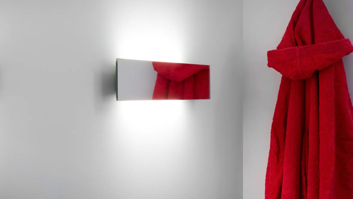 Lampada da parete a specchio Shade di Davide Groppi