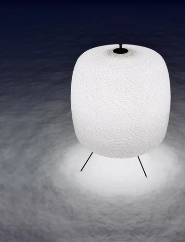 Lampada per esterno in nylon con struttura in metallo Shoji Outdoor di Davide Groppi