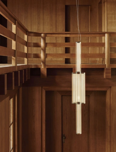 Lampada in vetro SuperWire Suspension di Flos