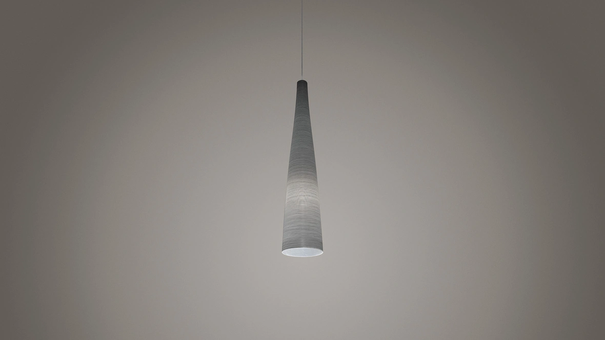 Lampada a sospensione in fibra di vetro e carbonio Tite di Foscarini