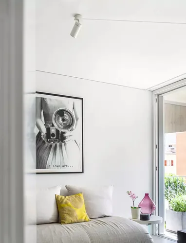 Lampada da parete in metallo Trick Track di Davide Groppi