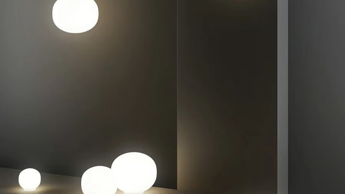 Lampada Volum in vetro da tavolo e parete di Lodes