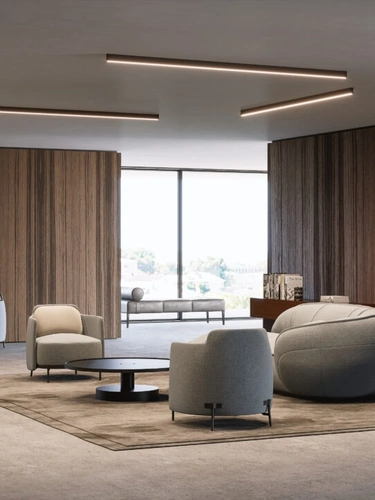 Lampada Zirkol Linear Ceiling di ILTI luce