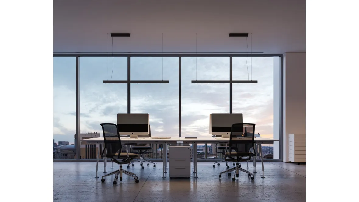 Lampada a sospensione Zirkol Linear UGR di ILTI luce