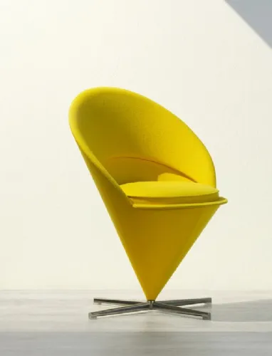 Sedia di design in tessuto imbottito Cone Chair di Vitra