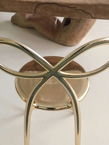 Sedia Ribbon Metal Finish di Qeeboo