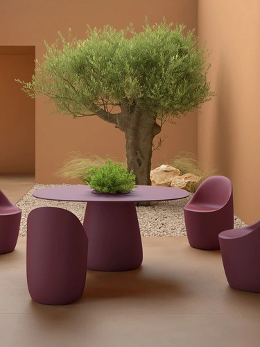Tavolo Cobble Top HPL di Qeeboo