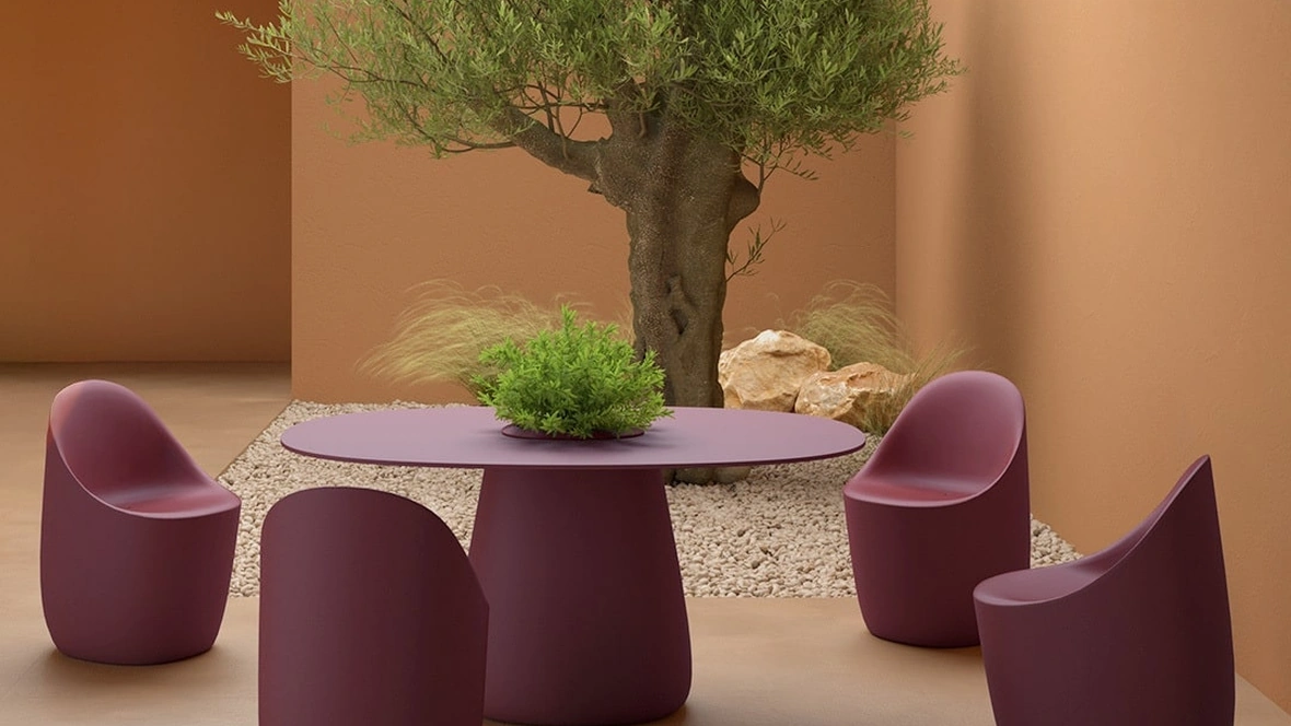 Tavolo Cobble Top HPL di Qeeboo