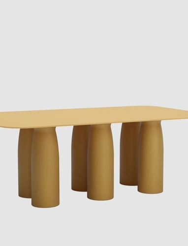 Tavolo Toto Rectangular HPL Top di Qeeboo