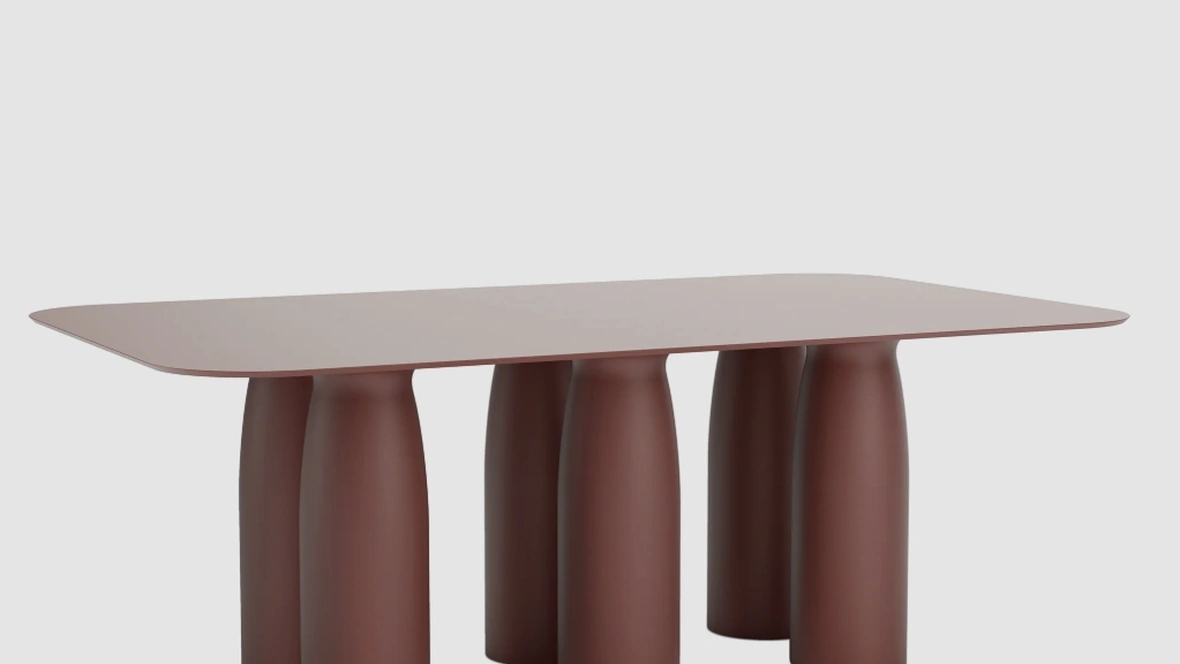 Tavolo Toto Rectangular HPL Top di Qeeboo