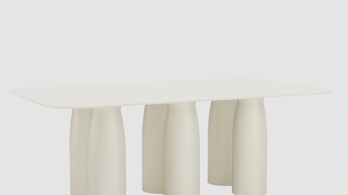 Tavolo Toto Rectangular HPL Top di Qeeboo